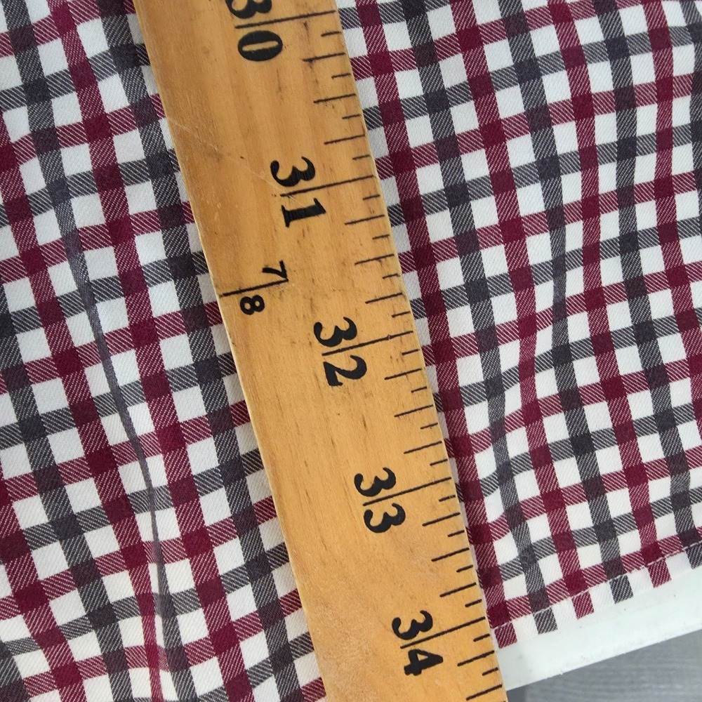 Neiman Marcus Shirt Mens 2XL Check Button Up Long‎ Sleeve Casual Preppy - Picture 12 of 13